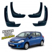 Бризковики для Nissan Tiida 2011-2014 хетчбек   Бризковики для Nissan Tiida 2011-2014 хетчбек